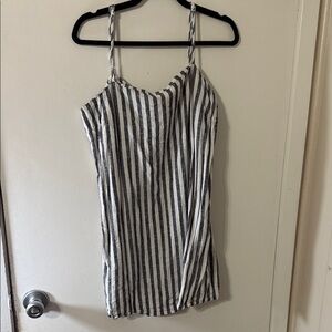 a new day Black and White Striped Camisole